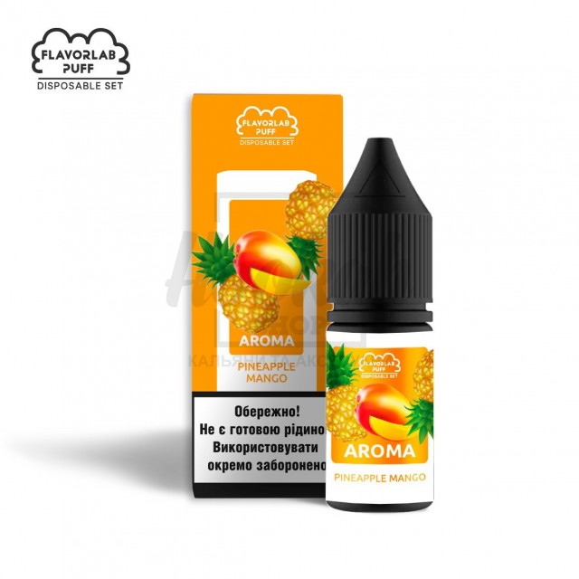 Рідина Набір Flavorlab Puff Mango Pineapple (Манго Ананас) 10мл 5% Рідина Набір Flavorlab Puff Mango Pineapple (Манго Ананас) 10мл 5%