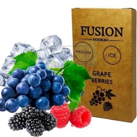 Тютюн Fusion Medium Ice Grape Berries (Крижаний Виноград Ягоди) 100 гр Тютюн Fusion Medium Ice Grape Berries (Крижаний Виноград Ягоди) 100 гр
