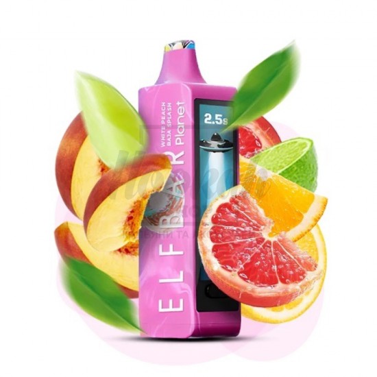 Електронна сигарета Elf Bar Planet 25000 White Peach Baja Splash (Білий Персик Цитруси) Електронна сигарета Elf Bar Planet 25000 White Peach Baja Splash (Білий Персик Цитруси)