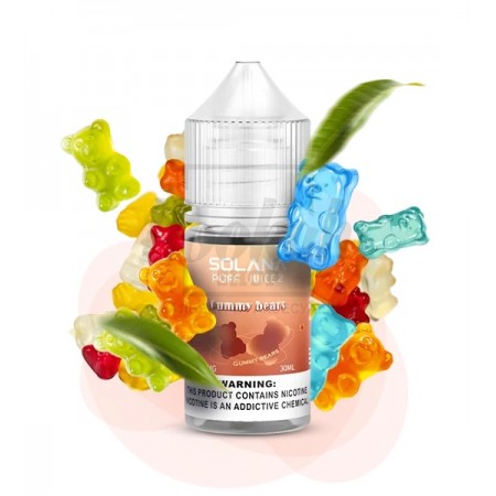 Жидкость SOLANA LIQUID Gummy Bears (Мишки Гамми) 30мл 5% Жидкость SOLANA LIQUID Gummy Bears (Мишки Гамми) 30мл 5%