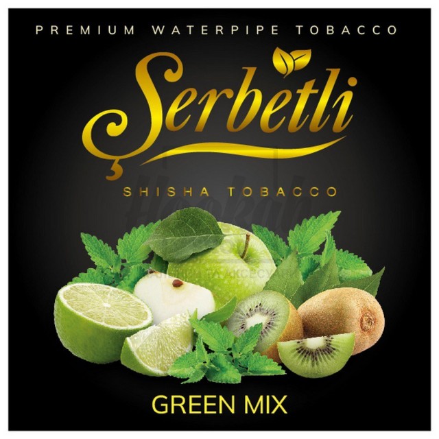 Тютюн Serbetli Green Mix (Зелений Мікс) 500 грам Тютюн Serbetli Green Mix (Зелений Мікс) 500 грам