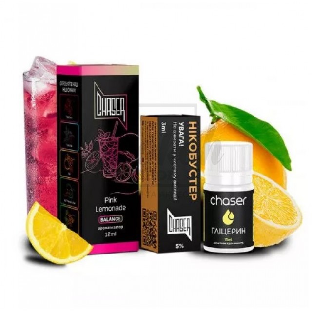 Рідина Набір Chaser Black Pink Lemonade ( Рожевий Лимонад) 30мл 5% Рідина Набір Chaser Black Pink Lemonade ( Рожевий Лимонад) 30мл 5%