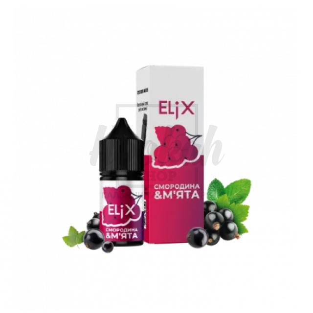 Рідина Elix Смородина М'ята 30мл 5% Рідина Elix Смородина М'ята 30мл 5%