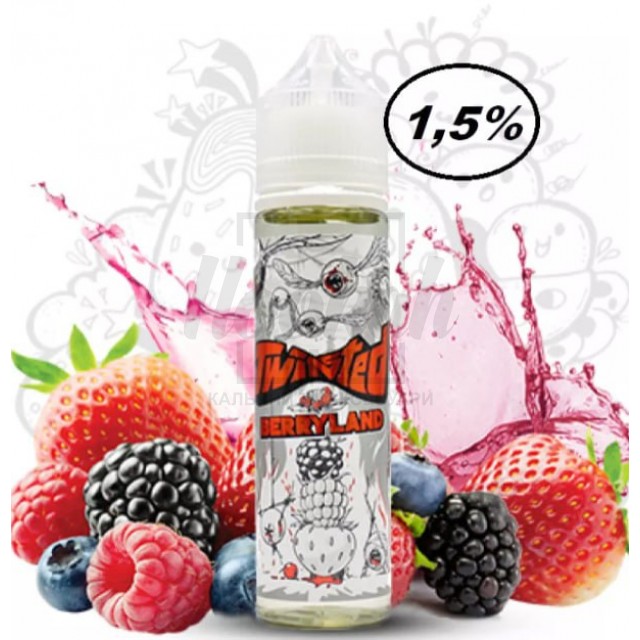 Рідина Twisted 1.5% 60мл Berryland (ягідний мікс) Рідина Twisted 1.5% 60мл Berryland (ягідний мікс)