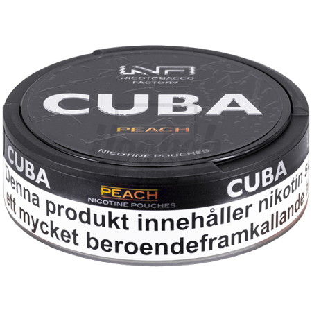 Снюс Cuba Black Peach 43 mg/pouch 66 mg/g (Персик)