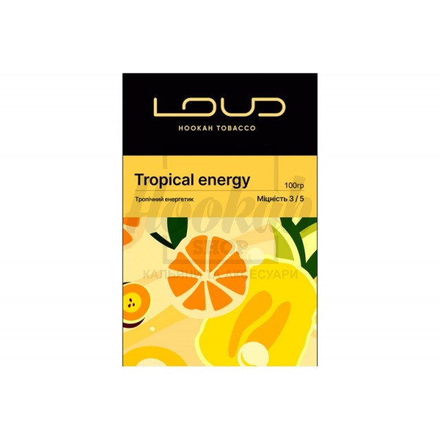 Заправка Loud Tropical Energy (Тропический Энергетик) 100 g. Заправка Loud Tropical Energy (Тропический Энергетик) 100 g.