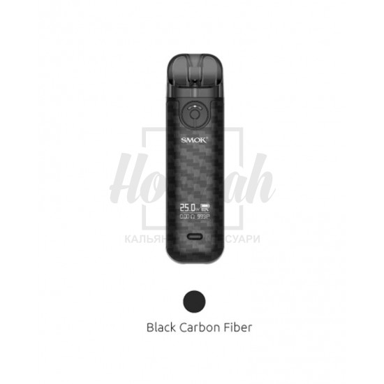 Багаторазова Pod-система Smok Novo 4 800 мАг Black Carbon Fiber Багаторазова Pod-система Smok Novo 4 800 мАг Black Carbon Fiber