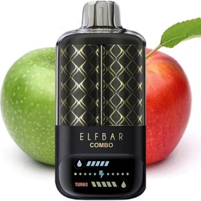 Електронна сигарета Elf Bar Combo 20000 Green Apple & Double Apple Shisha (Подвійне Яблуко) 
