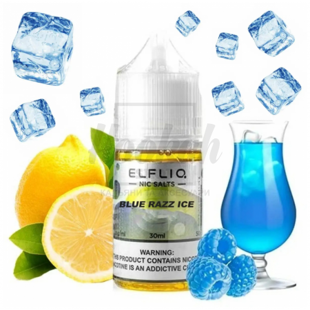 Рідина Elf Liq Blue Razz Ice (Блакитна Малина Лимонад Лід) 30мл 5% Рідина Elf Liq Blue Razz Ice (Блакитна Малина Лимонад Лід) 30мл 5%