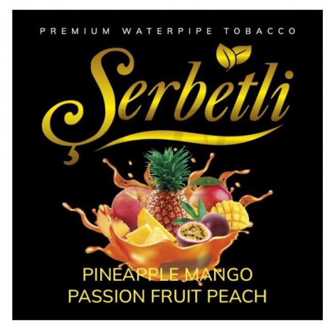 Тютюн Serbetli Mango Pineapple Passion Fruit Peach (Ананас Манго Маракуя Персик) 100гр Тютюн Serbetli Mango Pineapple Passion Fruit Peach (Ананас Манго Маракуя Персик) 100гр