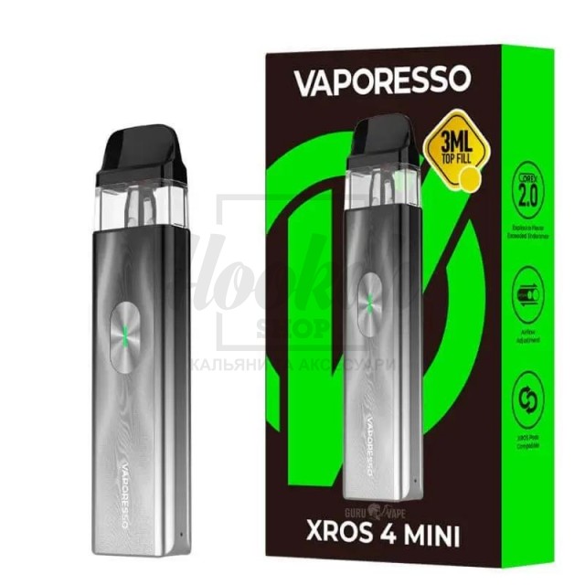 Багаторазова Pod-система Vaporesso XROS 4 Mini Space Grey Багаторазова Pod-система Vaporesso XROS 4 Mini Space Grey