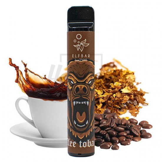 Електронна сигарета Elf Bar 1500 Coffee Tobacco (Кавовий тютюн)