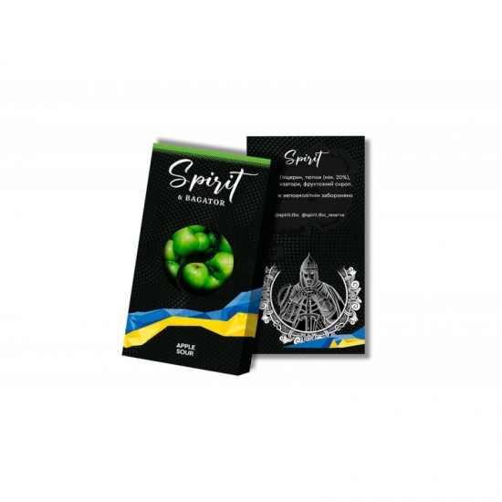 Заправка Spirit & Bagator Apple Sour (Кисле Яблуко) 40 g. 