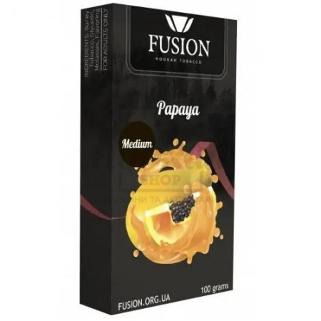 Тютюн Fusion Medium Papaya (Папайя) 100 гр Тютюн Fusion Medium Papaya (Папайя) 100 гр