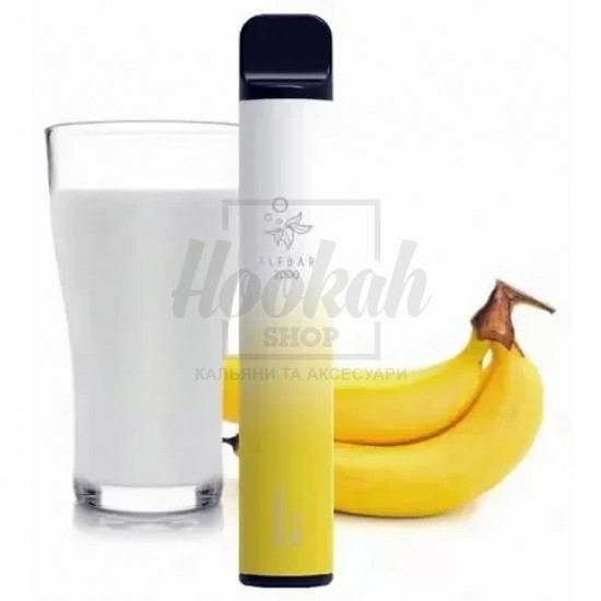 Електронна сигарета Elf Bar 2000 Banana Milk (Бананове Молоко) Електронна сигарета Elf Bar 2000 Banana Milk (Бананове Молоко)