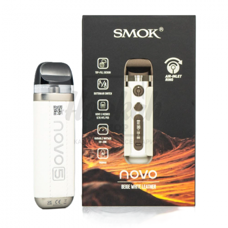 Багаторазова Pod-система Smok Novo 5 KIT Beige White Leather