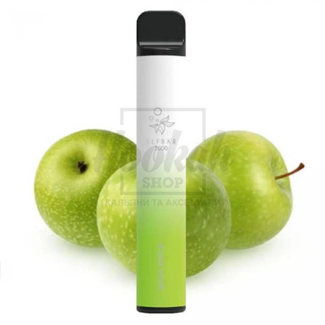 Електронна сигарета Elf Bar 2000 Sour Apple (Кисле Яблуко)