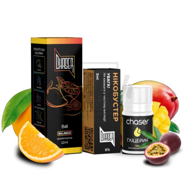 Рідина Набір Chaser Black Bali (Апельсин Манго Маракуя) 30мл 5% Рідина Набір Chaser Black Bali (Апельсин Манго Маракуя) 30мл 5%