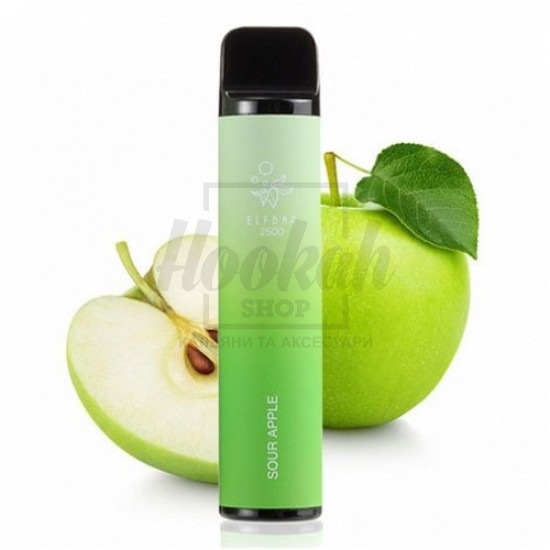 Електронна сигарета Elf Bar 1500 Sour Apple (Кисле Яблуко) Електронна сигарета Elf Bar 1500 Sour Apple (Кисле Яблуко)