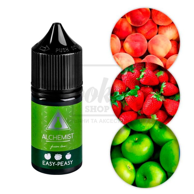 Рідина Alchemist FL Easy-Peasy (Ягоди Яблуко Персик) 30мл 5% Рідина Alchemist FL Easy-Peasy (Ягоди Яблуко Персик) 30мл 5%