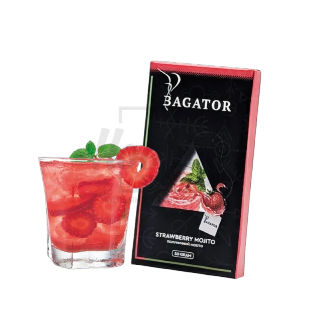 Бестабачная смесь Bagator Strawberry Mojito (Клубничный Мохито) 50гр