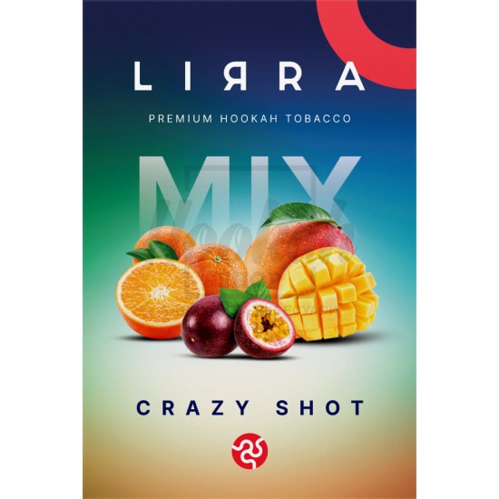 Тютюн Lirra Crazy Shot (Маракуя Манго Апельсин) 50 гр Тютюн Lirra Crazy Shot (Маракуя Манго Апельсин) 50 гр