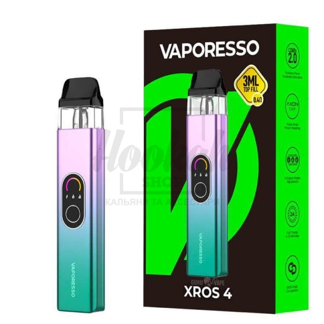 Багаторазова Pod-система Vaporesso XROS 4 Pink Mint Багаторазова Pod-система Vaporesso XROS 4 Pink Mint