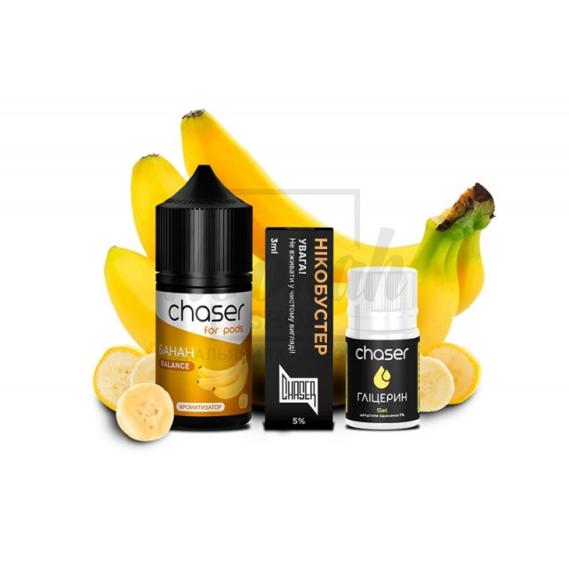 Набор Chaser For Pods Банан (Banana) 30ml/50mg Набор Chaser For Pods Банан (Banana) 30ml/50mg