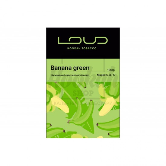  Заправка Loud Banana Green (Натуральный Вкус Зеленого Банана) 100 g.