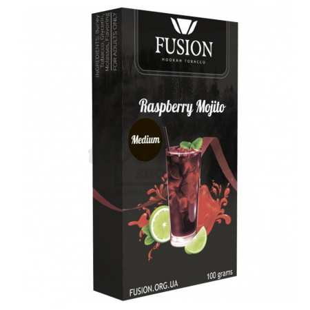 Тютюн Fusion Medium Raspberry Mojito (Малинове Мохіто) 100 гр Тютюн Fusion Medium Raspberry Mojito (Малинове Мохіто) 100 гр