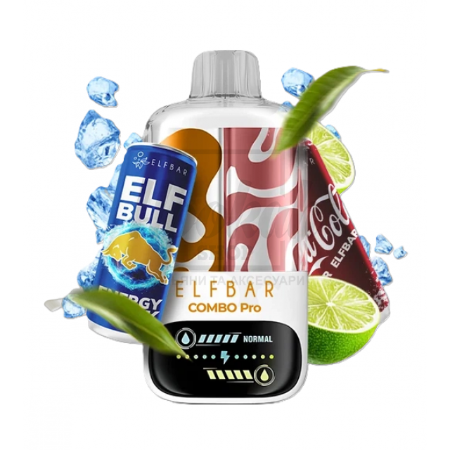 Електронна сигарета Elf Bar Combo Pro 30000 ELFBULL & Lime Cola (Енергетик Лайм Кола)