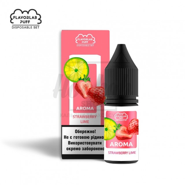 Рідина Набір Flavorlab Puff Strawberry Lime (Полуниця Лайм) 10мл 5% Рідина Набір Flavorlab Puff Strawberry Lime (Полуниця Лайм) 10мл 5%