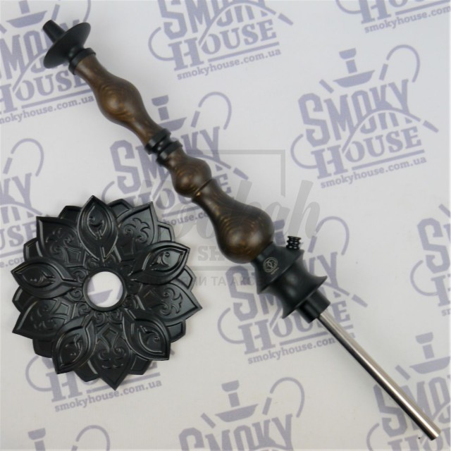 Шахта для кальяну Karma 0.0 Dark Brown темно-коричнева + Блюдце Шахта для кальяну Karma 0.0 Dark Brown темно-коричнева + Блюдце