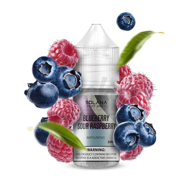 Рідина SOLANA LIQUID 5% 30мл Blueberry Sour Raspberry (чорниця кисла малина) Рідина SOLANA LIQUID 5% 30мл Blueberry Sour Raspberry (чорниця кисла малина)