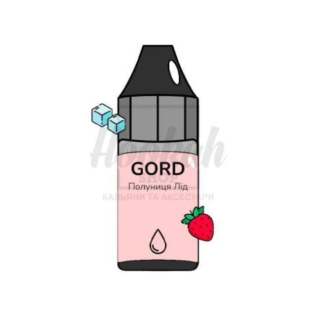 Рідина Gord Strawberry Ice (Полуниця Льод) 30мл 5% Рідина Gord Strawberry Ice (Полуниця Льод) 30мл 5%