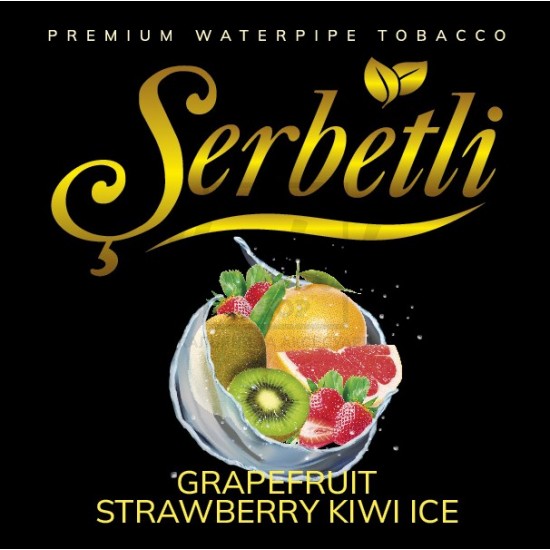 Тютюн Serbetli Ice Grapefruit Strawberry Kiwi (Грейпфрут Полуниця Ківі Лід) 100 гр Тютюн Serbetli Ice Grapefruit Strawberry Kiwi (Грейпфрут Полуниця Ківі Лід) 100 гр