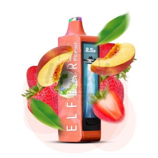 Електронна сигарета Elf Bar Planet 25000 Strawberry Peach (Полуниця Персик) Електронна сигарета Elf Bar Planet 25000 Strawberry Peach (Полуниця Персик)