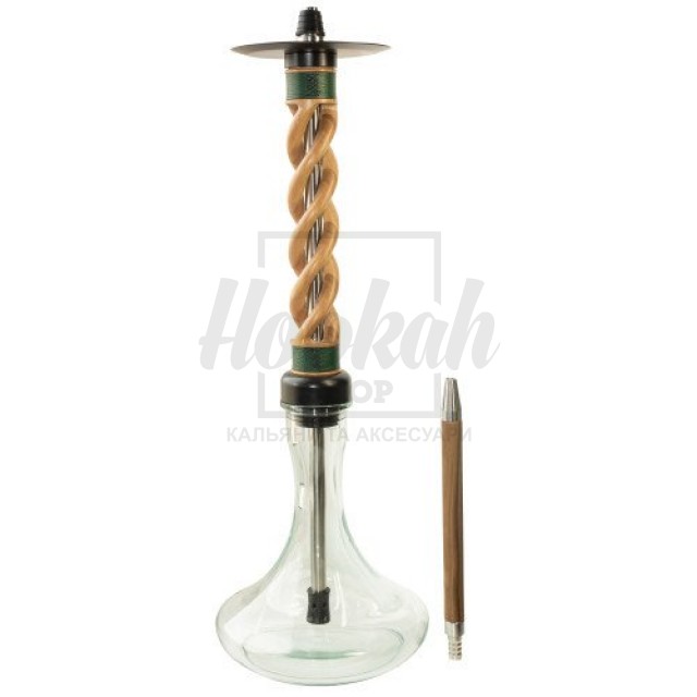 Кальян Snake Hookah Triple Spiral Green Walnut Кальян Snake Hookah Triple Spiral Green Walnut