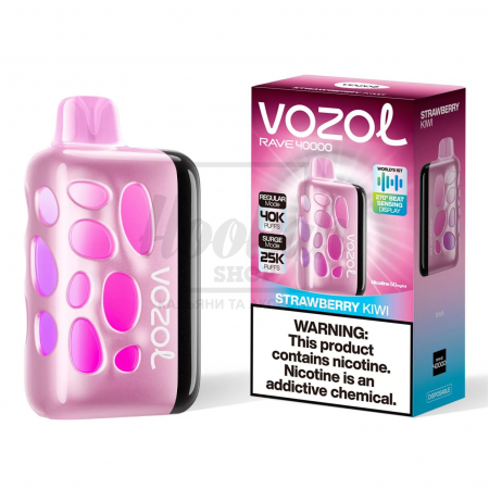 Електронна сигарета Vozol Rave 40000 Strawberry Kiwi (Полуниця Ківі)