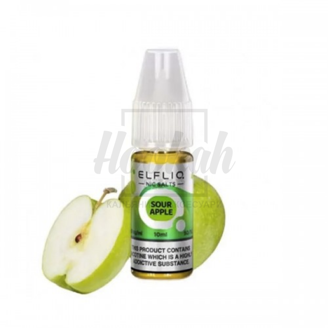 Рідина Elf Liq 5% 10мл Sour Apple (кисле яблуко) Рідина Elf Liq 5% 10мл Sour Apple (кисле яблуко)