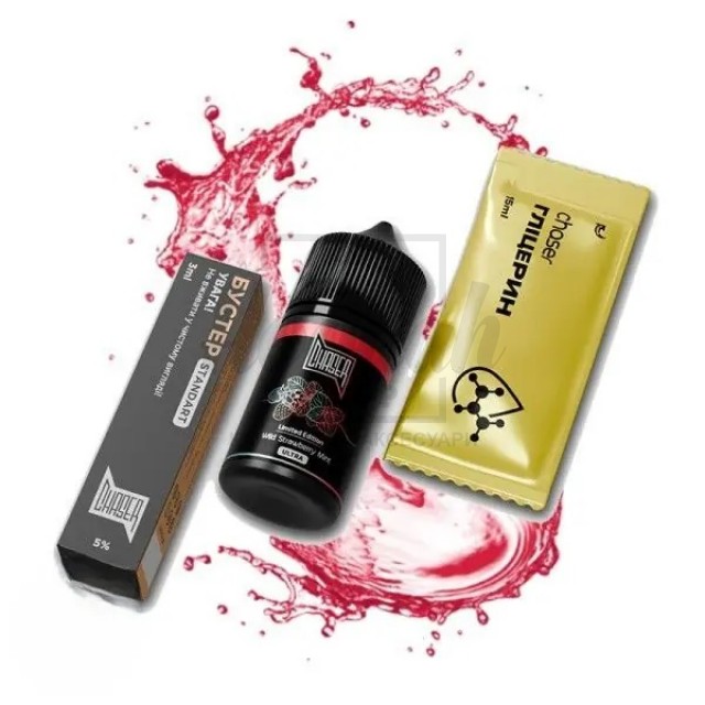 Рідина Набір Chaser Black Wild Strawberry Mint (Суниця М'ята) 30мл 5% Рідина Набір Chaser Black Wild Strawberry Mint (Суниця М'ята) 30мл 5%