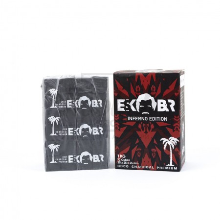 Уголь кокосовый Эскобар 1кг в коробке Уголь кокосовый Эскобар 1кг в коробке