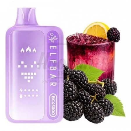Электронная сигарета Elf Bar BC45000 Blackberry Lemonade (Черника Лимонад)