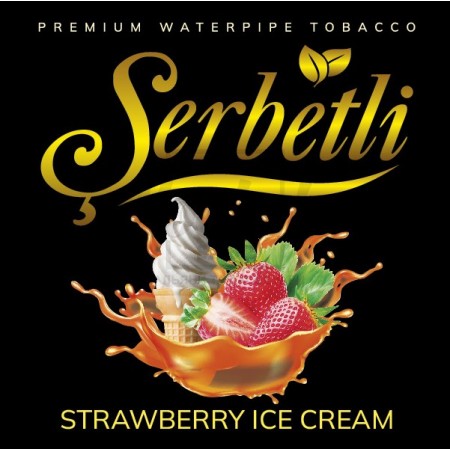 Тютюн Serbetli Strawberry Ice Cream (Полуничне Морозиво) 100 гр Тютюн Serbetli Strawberry Ice Cream (Полуничне Морозиво) 100 гр