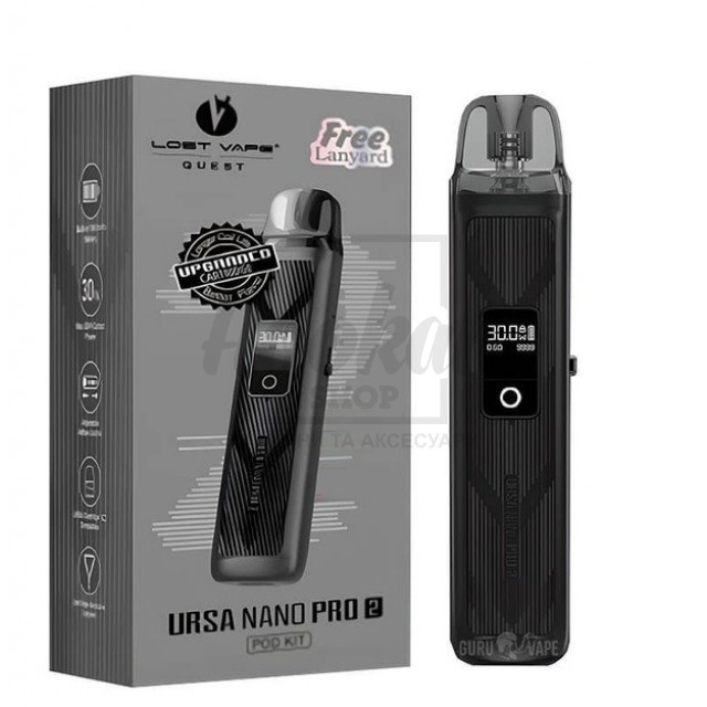 Багаторазова Pod-система Lost Vape Ursa Nano Pro 2 Classik Black Багаторазова Pod-система Lost Vape Ursa Nano Pro 2 Classik Black