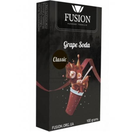 Тютюн Fusion Medium Grape Soda (Виноградна Газованка) 100 гр Тютюн Fusion Medium Grape Soda (Виноградна Газованка) 100 гр