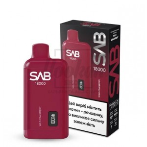 Электронная сигарета SAB 18000 Wild Cranberry (Дикая Клюква)