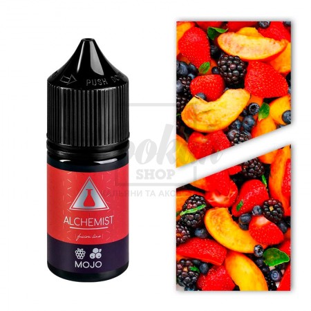 Рідина Alchemist FL Mojo (Чорниця Малина Персик) 30мл 5% Рідина Alchemist FL Mojo (Чорниця Малина Персик) 30мл 5%