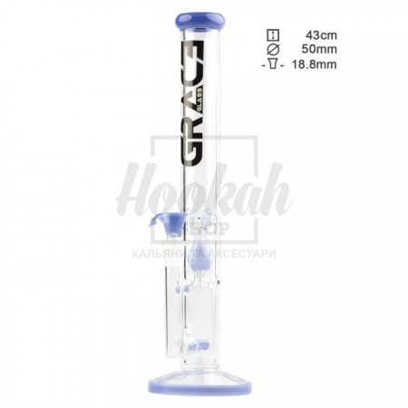 Бонг скляний Grace Glass Limited Edition Straight Blue