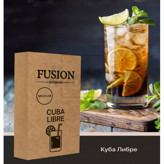 Тютюн Fusion Medium Cuba Libre (Куба Лібре) 100 гр Тютюн Fusion Medium Cuba Libre (Куба Лібре) 100 гр